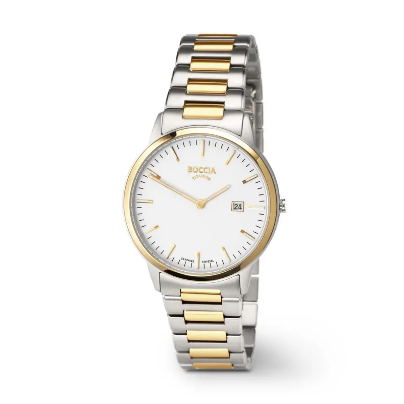 Boccia Titanium Herenhorloge 3658-07 Zilverkleurig