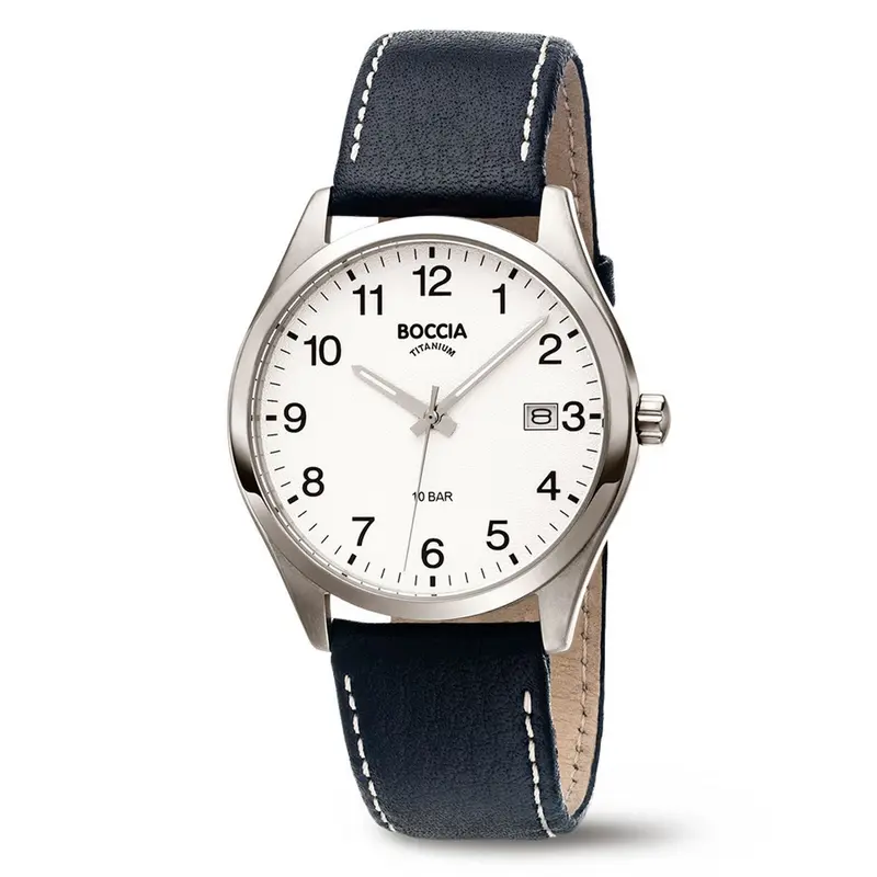 Boccia Titanium Herenhorloge 3669-01 Zilverkleurig