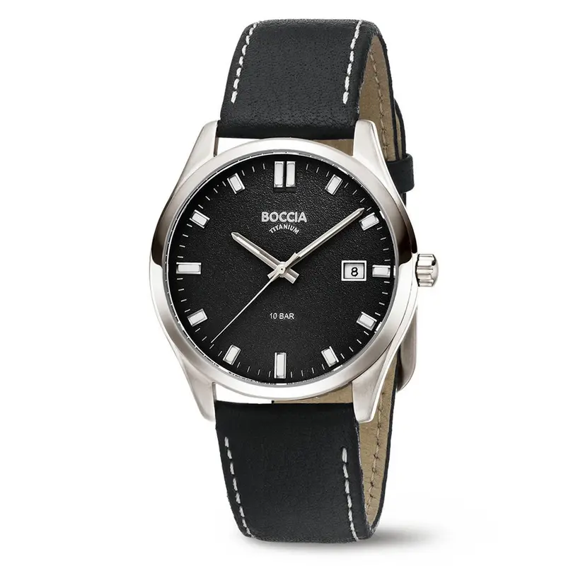 Boccia Titanium Herenhorloge 3669-02 Zilverkleurig