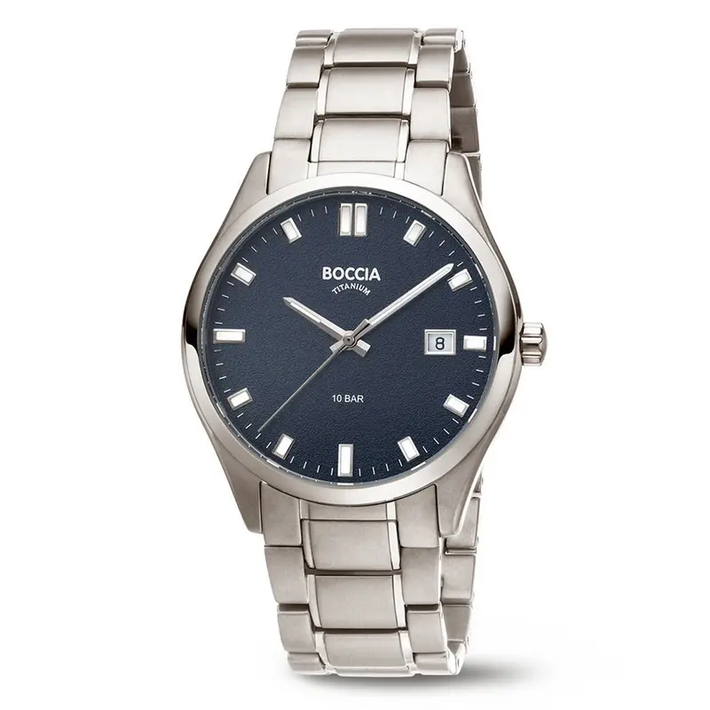 Boccia Titanium Herenhorloge 3669-04 Zilverkleurig