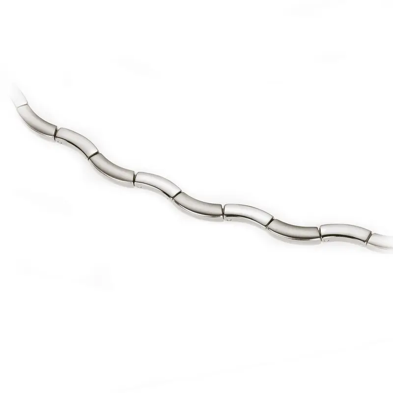 Boccia Titanium Ketting 0844-01 Zilverkleurig 450 mm