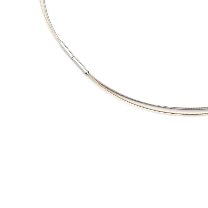 Boccia Titanium Lengte Collier Bicolor staal 0804-02