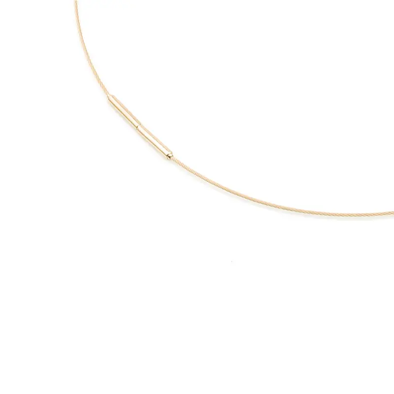 Boccia Titanium Lengte Collier gp staal 0802-02