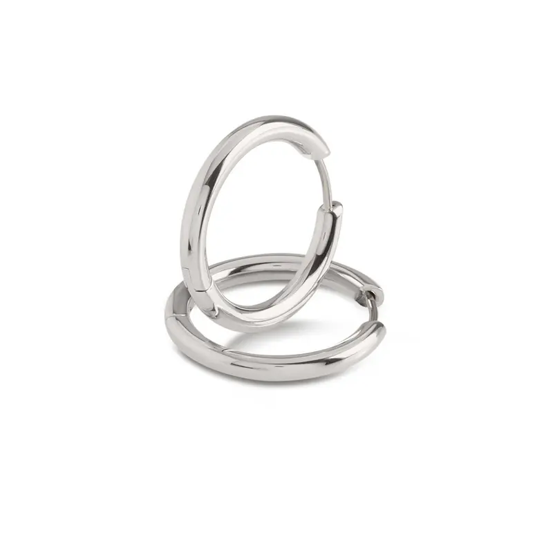 Boccia Titanium Oorbellen 05072-01 Zilverkleurig 23 mm