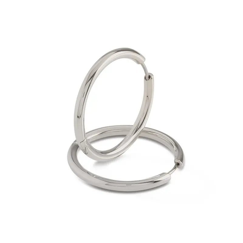 Boccia Titanium Oorbellen 05073-01 Zilverkleurig 31 mm