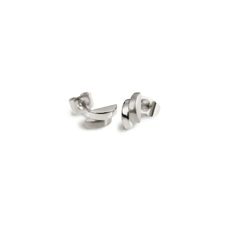 Boccia Titanium Oorknoppen 0552-01 Zilverkleurig 9.3 mm