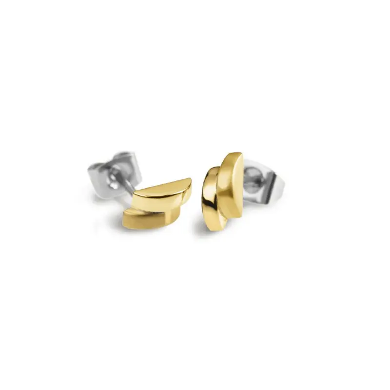Boccia Titanium Oorknoppen 0552-05 Goudkleurig 9.3 mm