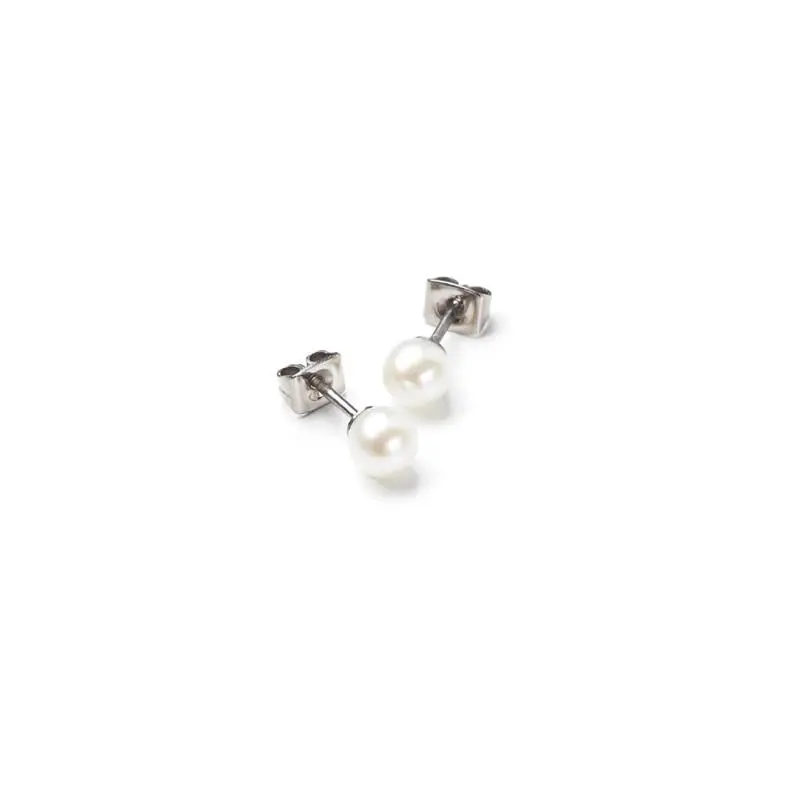 Boccia Titanium Oorstekers parel 0535-01