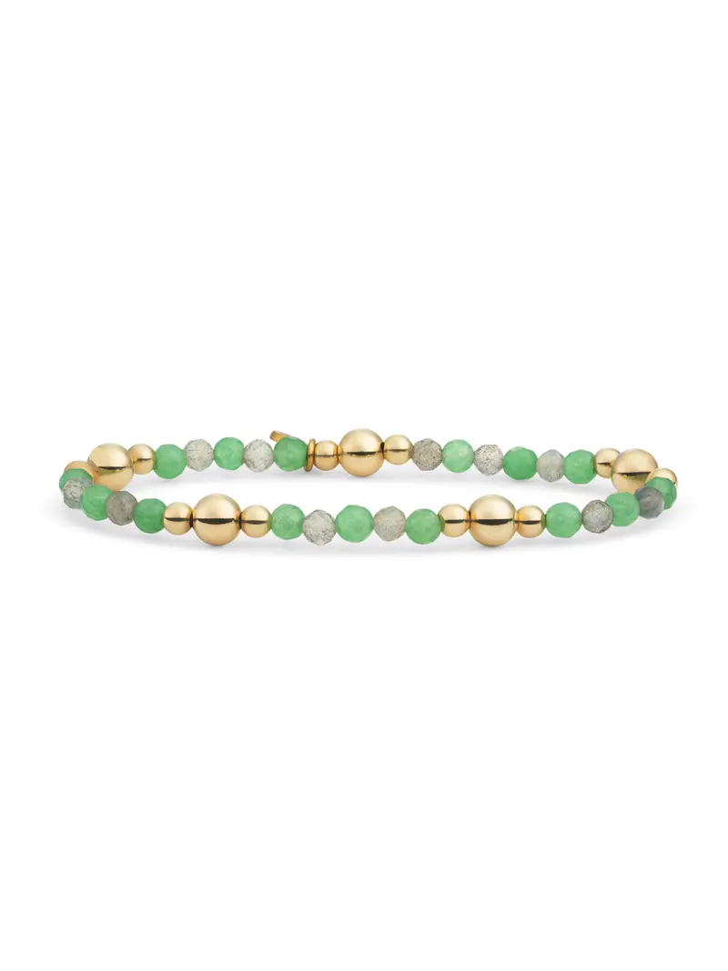 Bold Mix Armband Green Aventurine | Labradorite