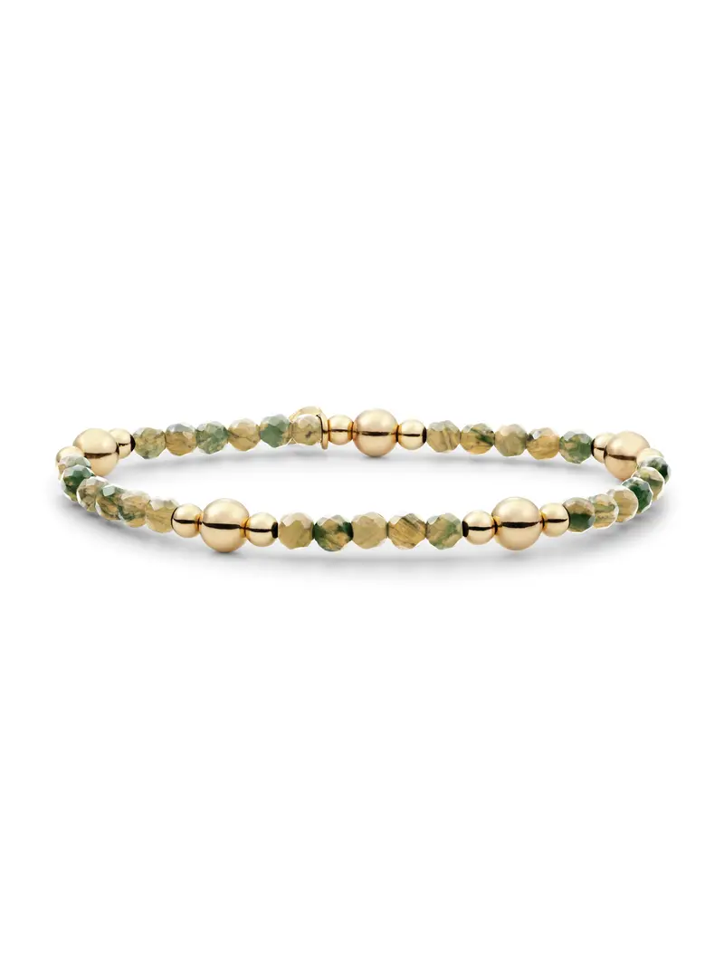 Bold Mix Armband Hidden Gem | Ya'an Green Jade