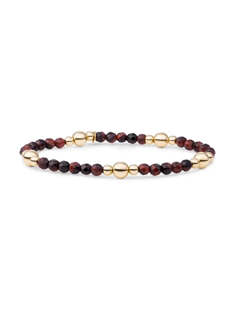 Bold Mix Armband Red Tiger Eye