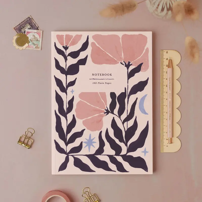 Botanical Plain Page Notebook
