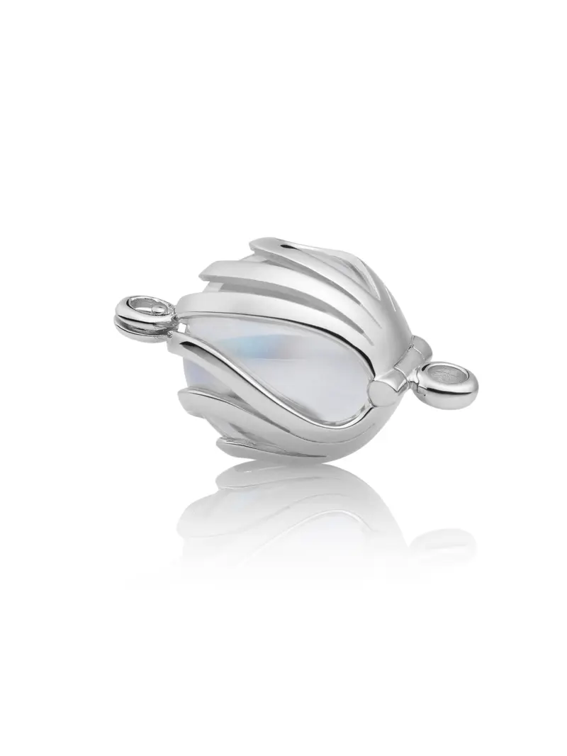 Bracelet Pendant - Aurora Silver - Polished 14mm
