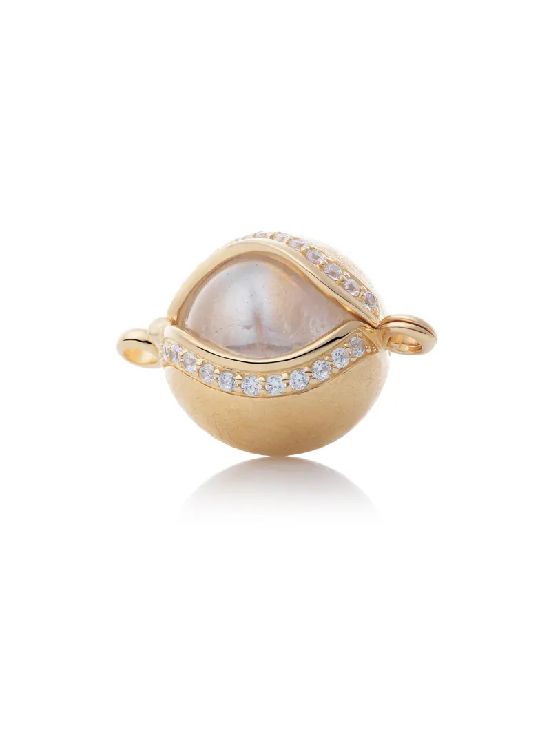 Bracelet Pendant - The Core Mat Crystal Gold - CZ Mat 14mm
