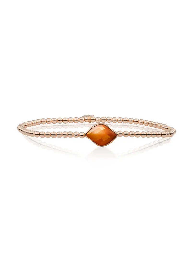 Bracelet | Rose Gold - Citrine Quartz Blossom