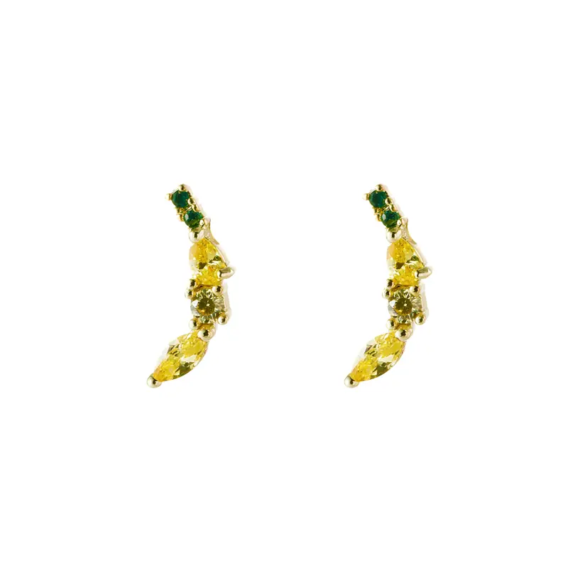 Bright banana studs