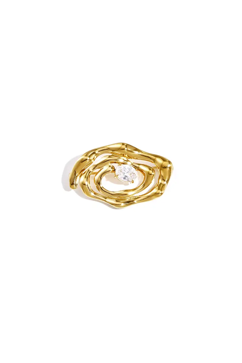 Broche | Hypnose met steentje