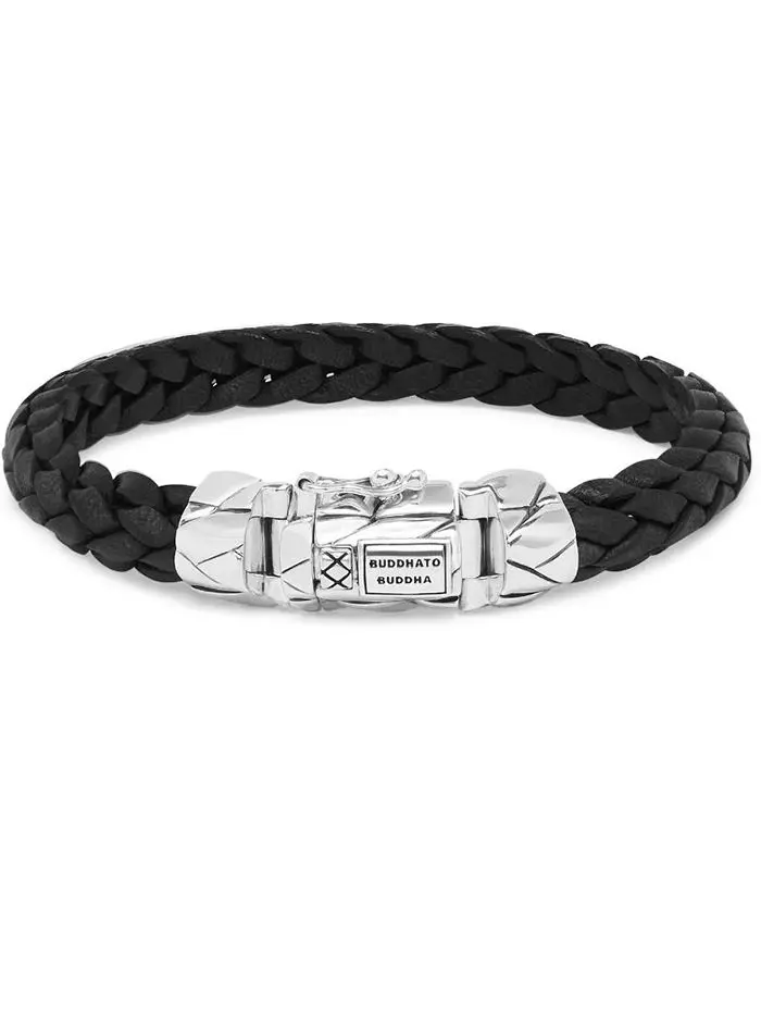 Buddha To Buddha Mangky Small Leather Black armband