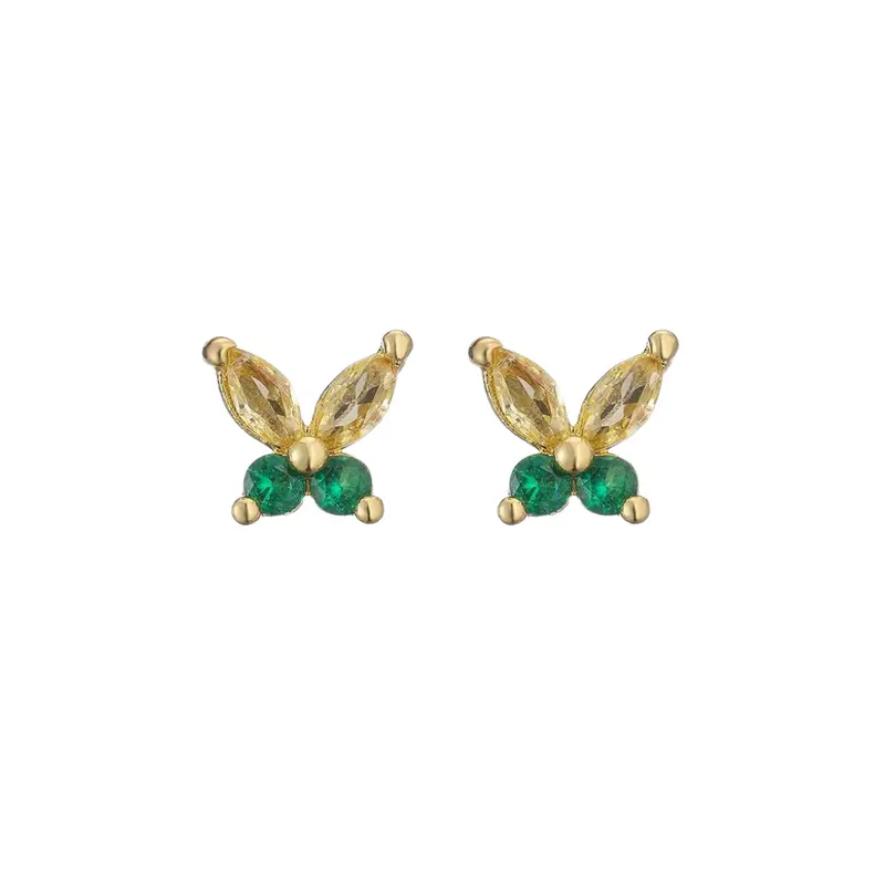 Butterfly allure studs groen