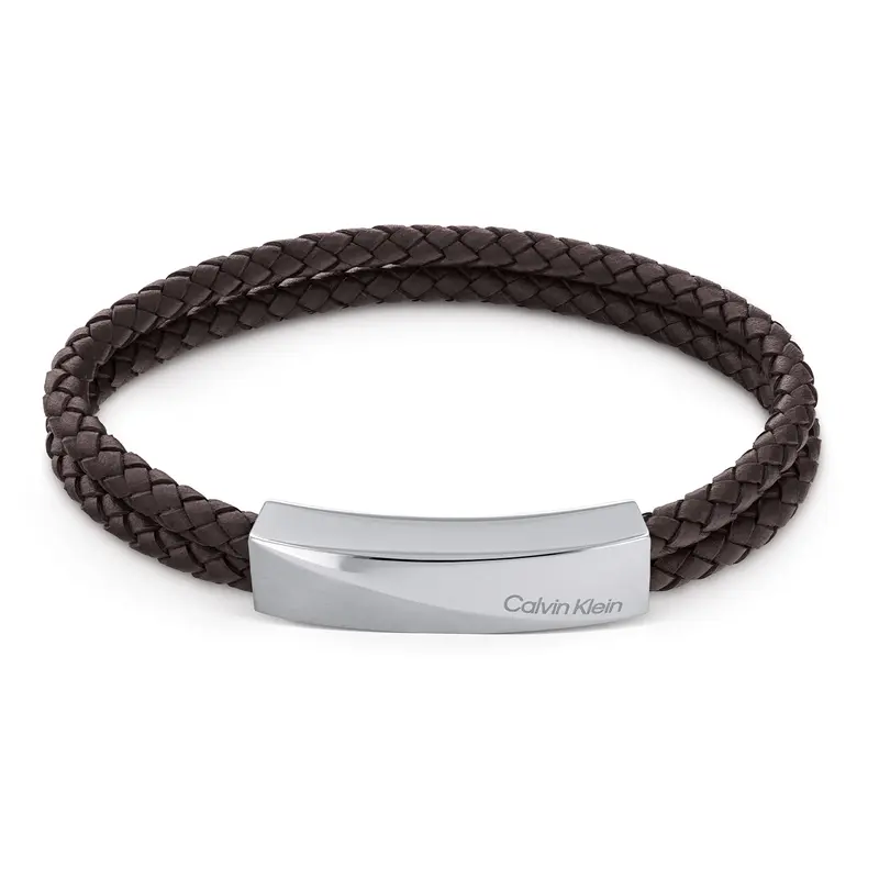 Calvin Klein Armband CJ35000098 Heren Bruin 21 cm