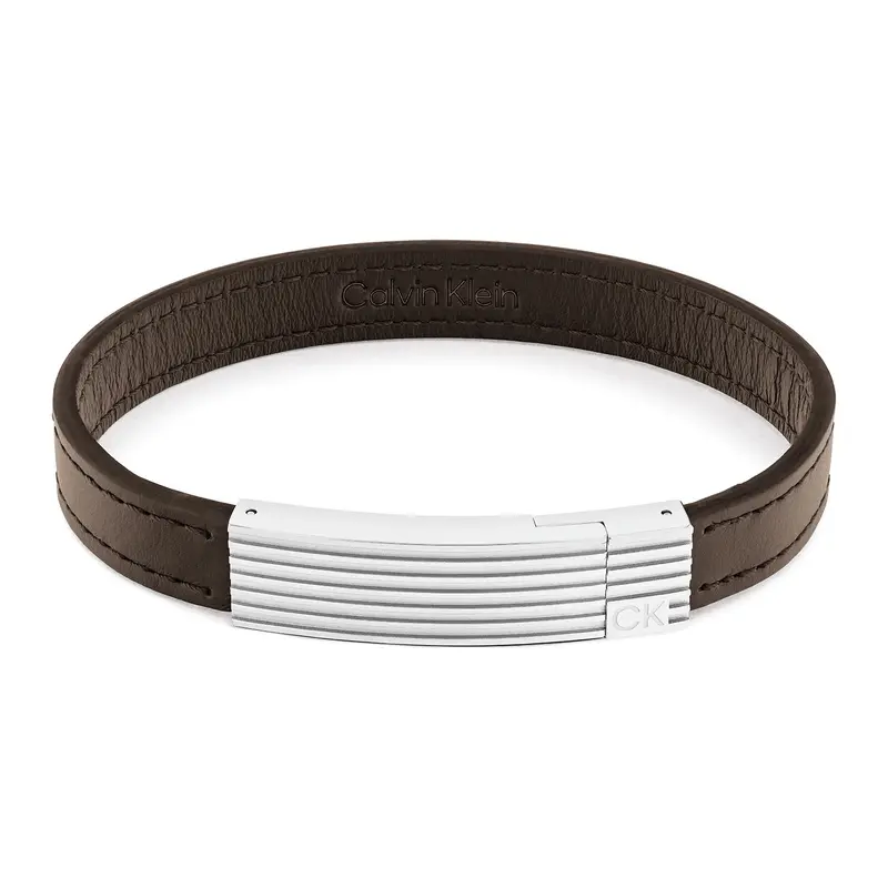 Calvin Klein Armband CJ35000268 Heren Bruin 21 cm
