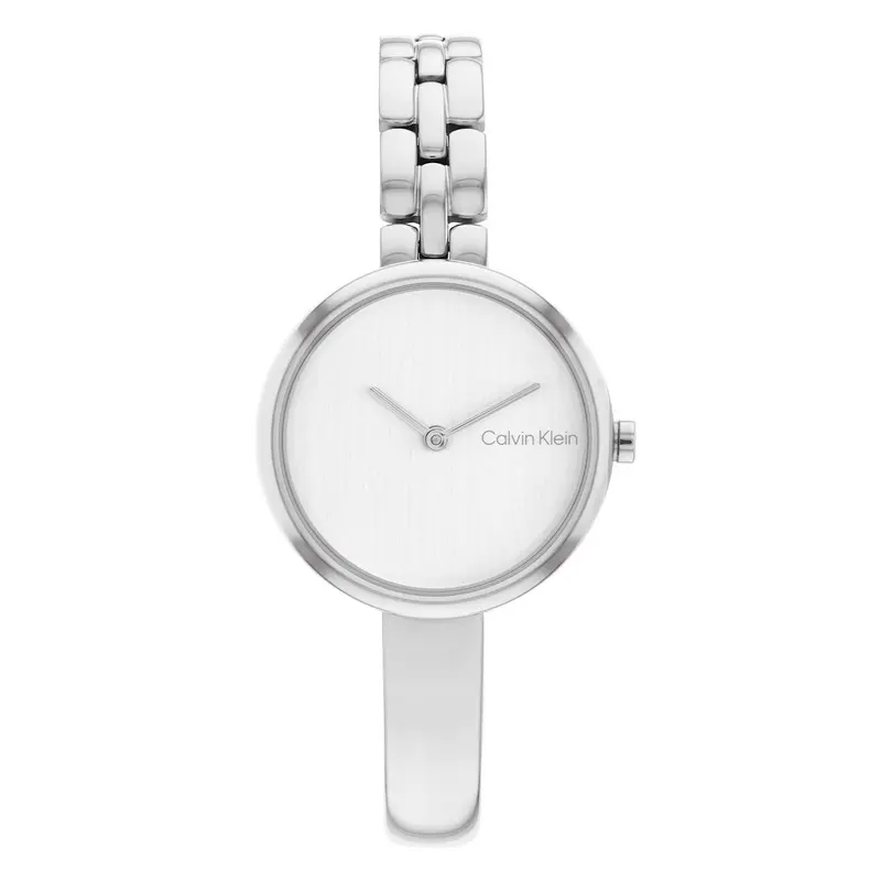 Calvin Klein Bangled Dameshorloge CK25200278 Zilverkleurig 28 mm