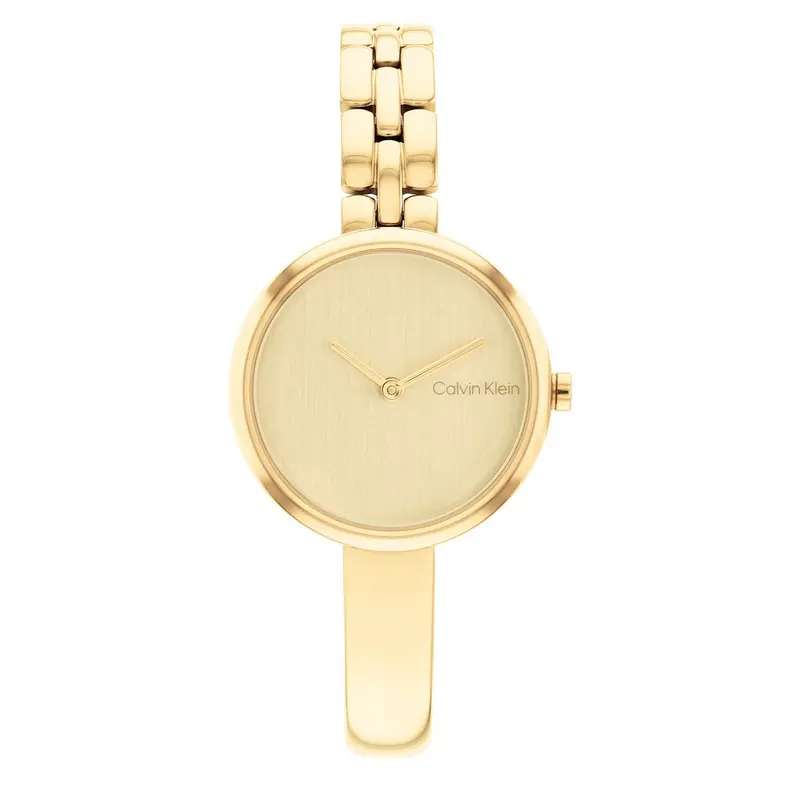 Calvin Klein Bangled Dameshorloge CK25200279 Goudkleurig 28 mm