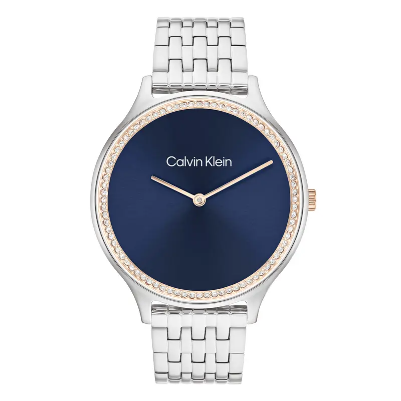 Calvin Klein Dames Horloge CK25100001 38 mm Zilverkleurig