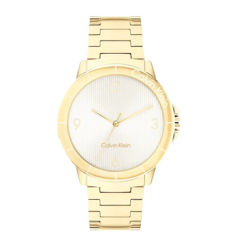 Calvin Klein Dames Horloge CK25100023 36 mm Goudkleurig