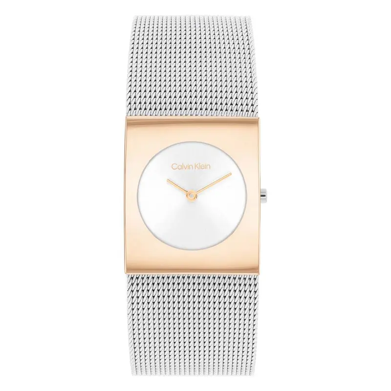 Calvin Klein Dames Horloge CK25100063 24 mm Rosékleurig