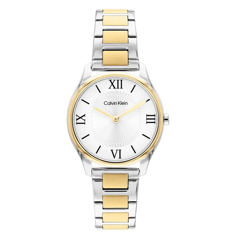 Calvin Klein Dames Horloge CK25100215 28 mm Zilverkleurig