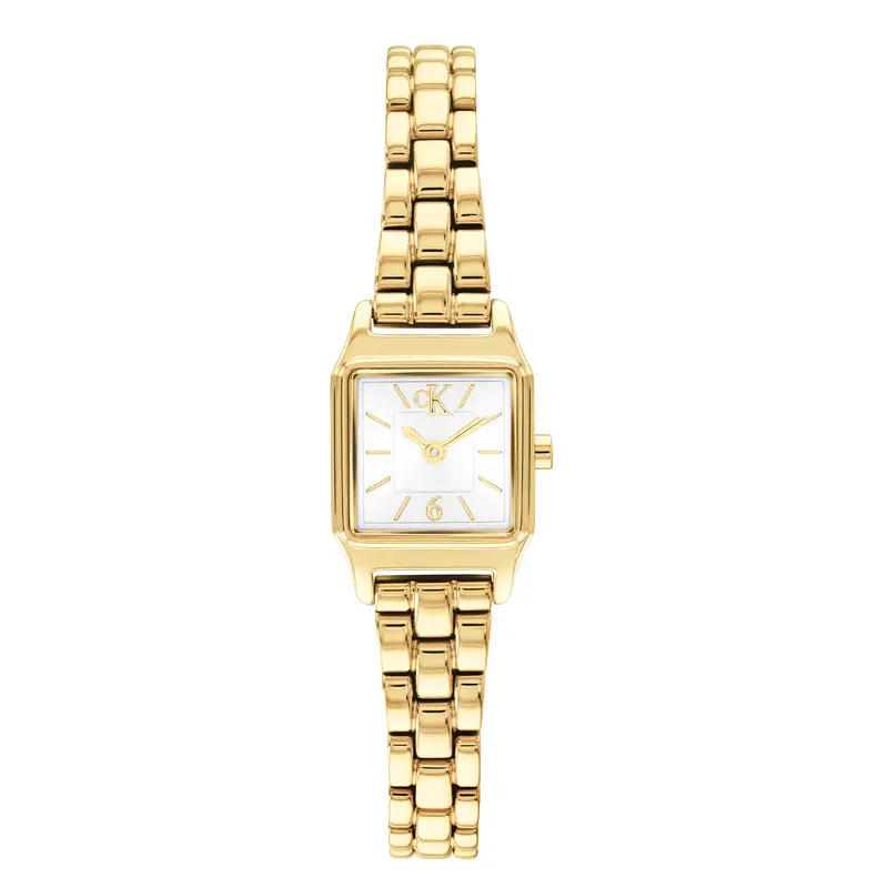 Calvin Klein Dames Horloge CK25100233 16 mm Goudkleurig