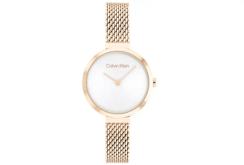 Calvin Klein Dames Horloge CK25200083 28 mm Rosékleurig