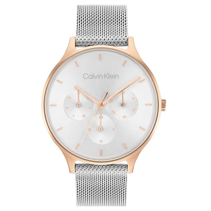 Calvin Klein Dames Horloge CK25200106 38 mm Rosékleurig