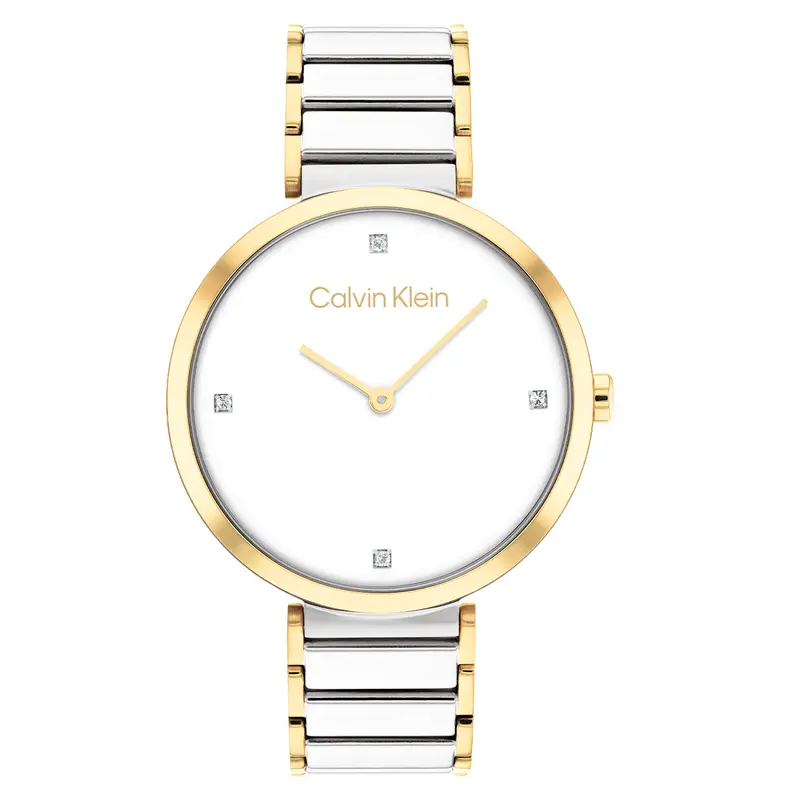 Calvin Klein Dames Horloge CK25200134 36 mm Goudkleurig