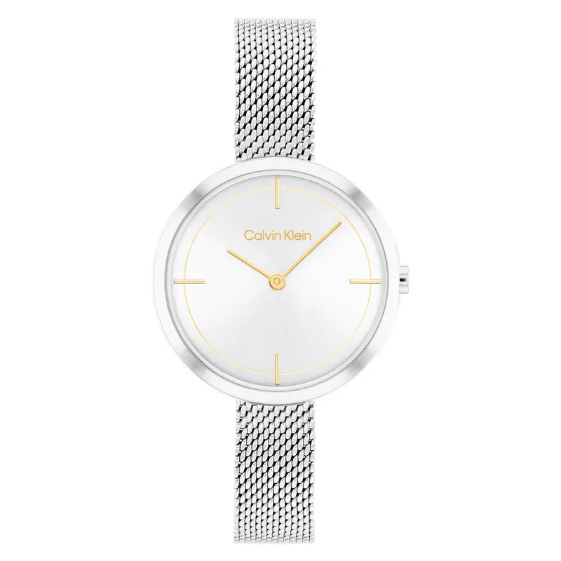 Calvin Klein Dames Horloge CK25200184 30 mm Zilverkleurig