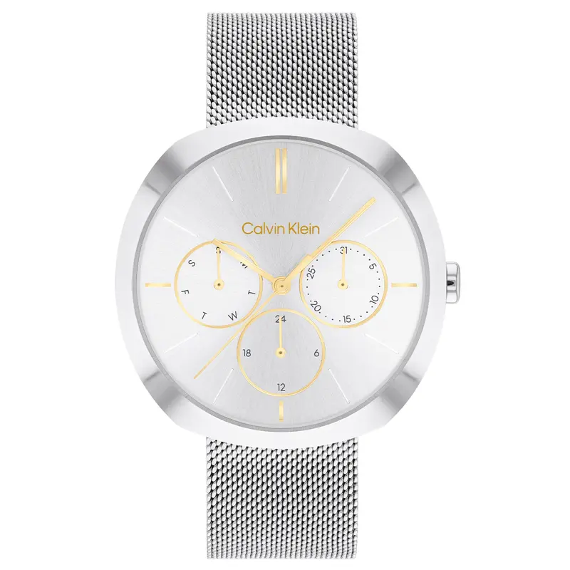 Calvin Klein Dames Horloge CK25200338 38 mm Zilverkleurig