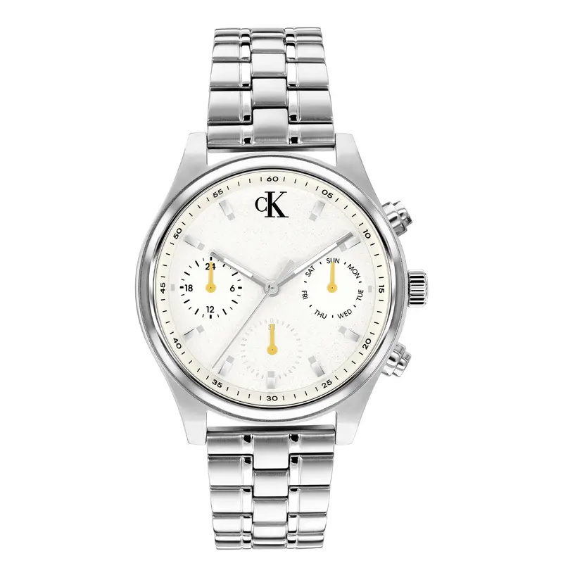 Calvin Klein Dames Horloge CK25200593 38 mm Zilverkleurig