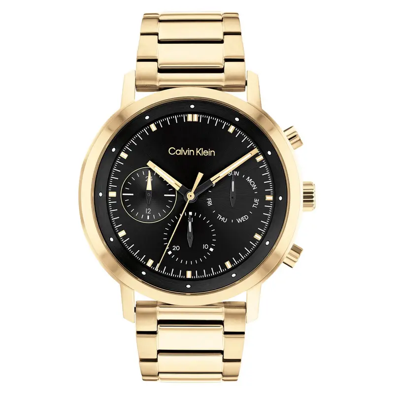 Calvin Klein Gauge Herenhorloge CK25200065 Goudkleurig 44 mm