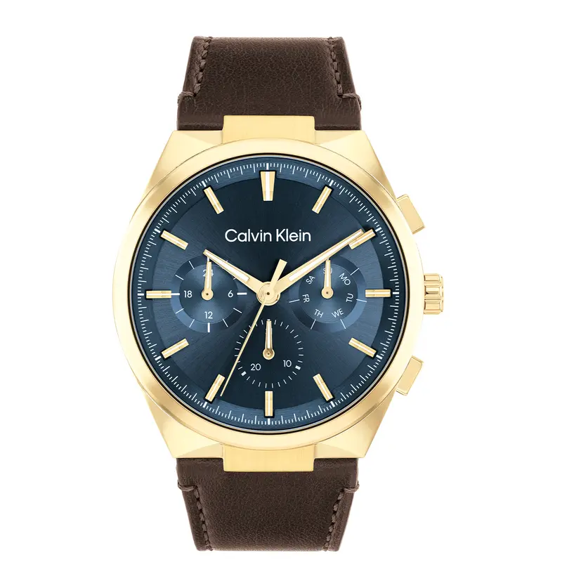 Calvin Klein Heren Horloge CK25200445 44 mm Goudkleurig