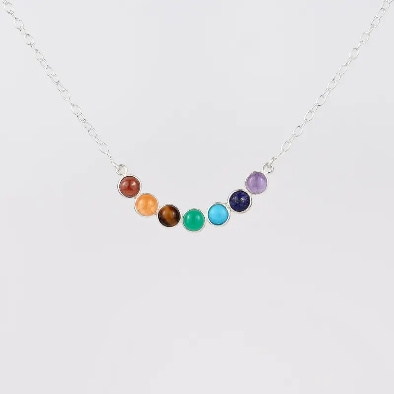 Chakra Ketting Donker 925 Zilver