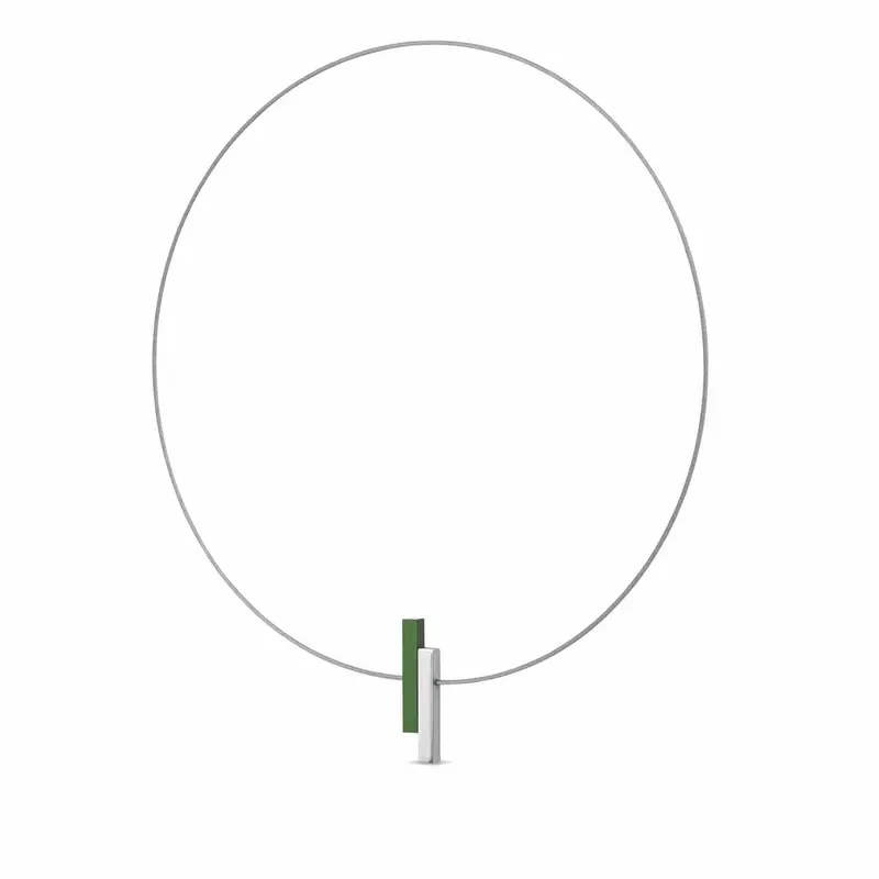Clic Eenvoudige Staafjes Groen Collier C116GR