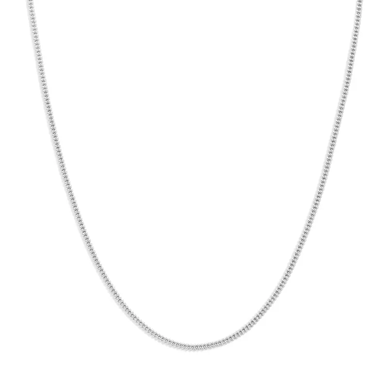 Collier 2,3 mm zilver gerhodineerd 45 cm