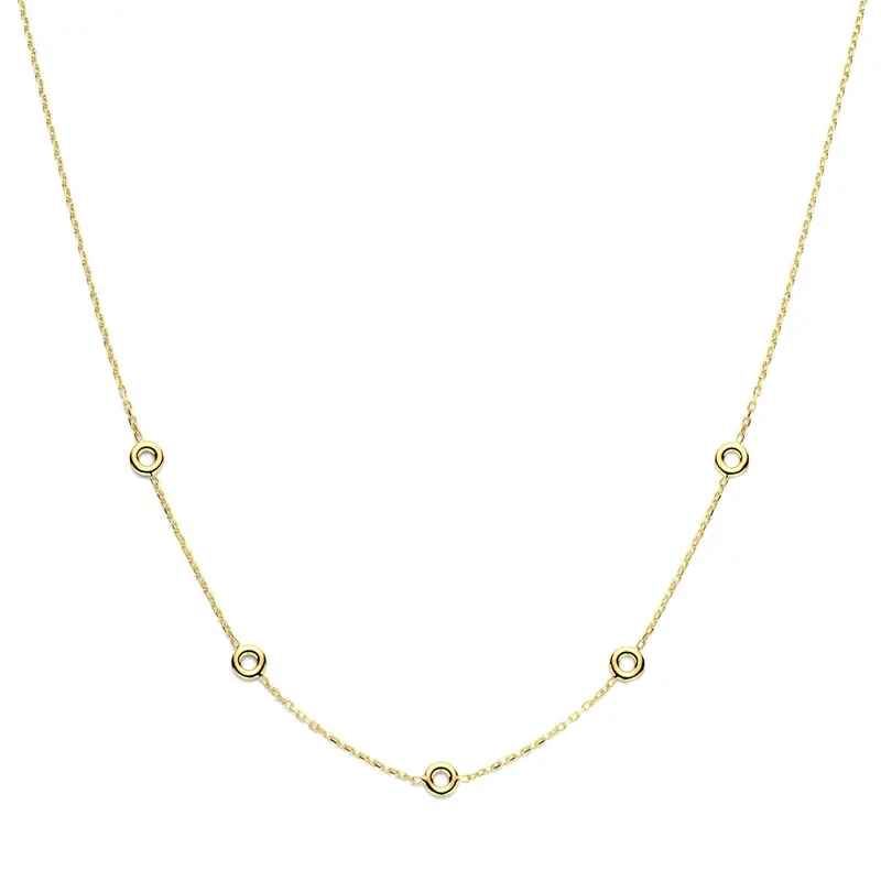 Collier 43 cm 14K geelgoud 6 mm – 4034470