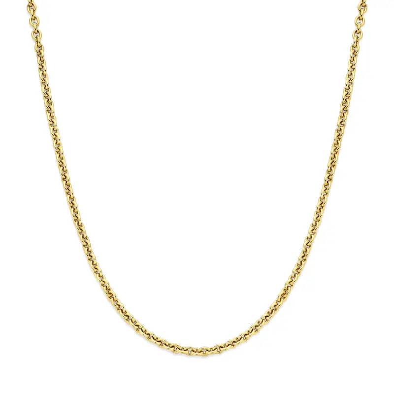 Collier 45 cm zilver gerhodineerd