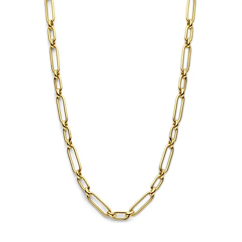 collier 6,0 mm 42 + 3 cm 3 micron zilver verguld (geel)