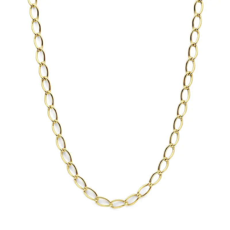 Collier 7 mm 14K geelgoud 45 cm
