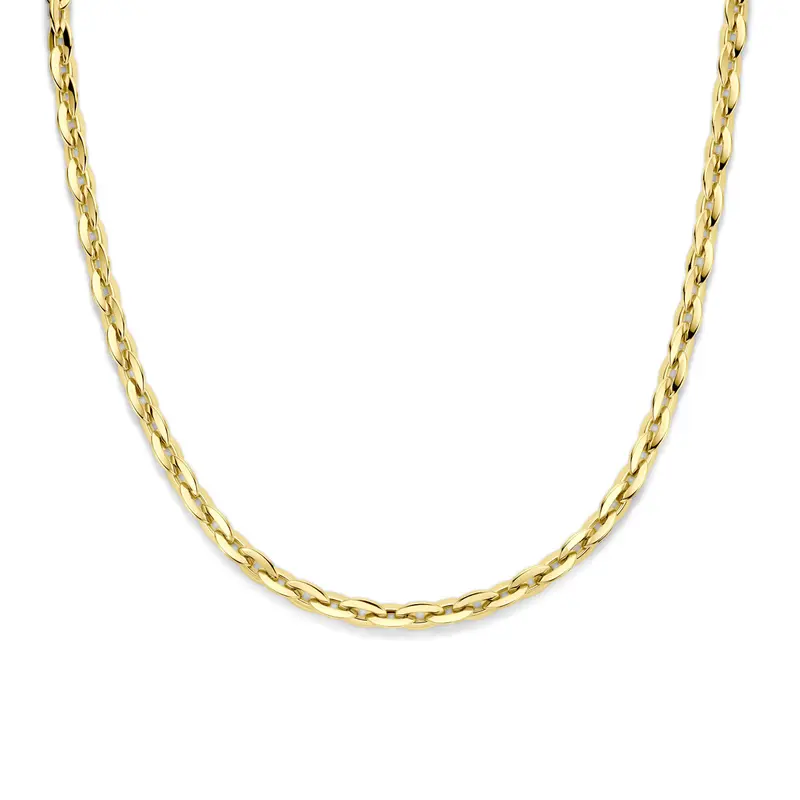 Collier 8,5 mm 45,5 cm 14K geelgoud
