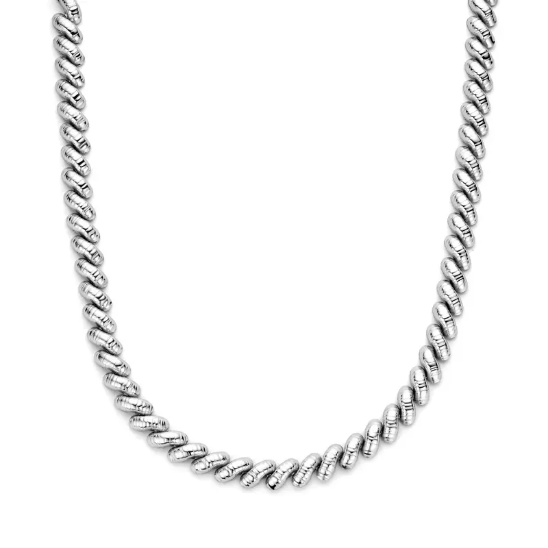 Collier 9 mm 41 cm zilver