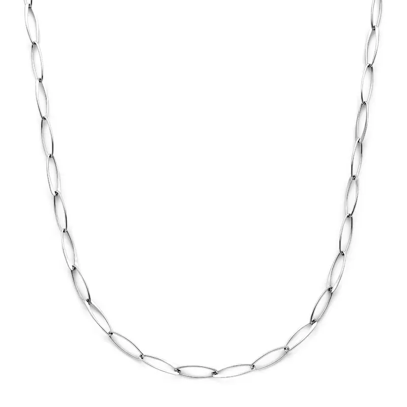 collier anker 6 mm 45 cm zilver gerhodineerd 6 mm 45 cm